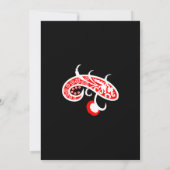 Floral Vector Art Poster – Retro Folk Flower Desig Save The Date (Rückseite)