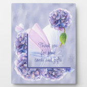 Floral Verließ Ihre Karten und Geschenke hier Fotoplatte (Vorderseite)