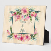 Floral Verließ Ihre Karten und Geschenke hier Fotoplatte (Seite)