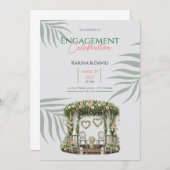 Floral Verlobung Garden Vows Einladung (Vorne/Hinten)