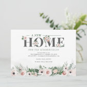 Floral Verschieben Botanische neue Adresse übertra Ankündigung (Stehend Vorderseite)