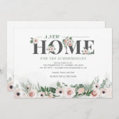 Floral Verschieben Botanische neue Adresse übertra Ankündigung (Vorne/Hinten)