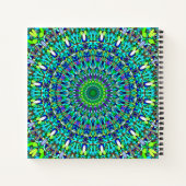 Floral Verziert Mandala Notizblock (Rückseite)