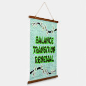 floral vibes wandteppich mit holzrahmen (Gewinkelt)