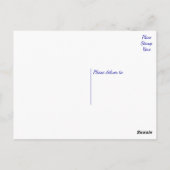 Floral Vielen Dank Blume - Gelbe Sonnenblume Postkarte (Rückseite)