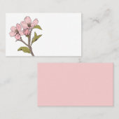 Floral Vielen Dank Cherry Blossom Pink Wedding Par Platzkarte (Vorne/Hinten)