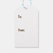 Floral Vielen Dank Girly Blume Business Fevor Geschenkanhänger (Rückseite)