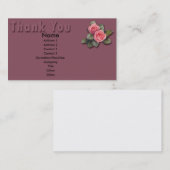 Floral Vielen Dank Karte (Vorne/Hinten)