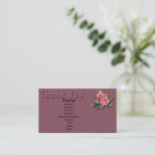 Floral Vielen Dank Karte (Stehend Vorderseite)