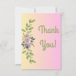 Floral Vielen Dank Karte