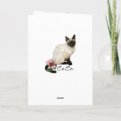 Floral Vielen Dank Karte (Rückseite)