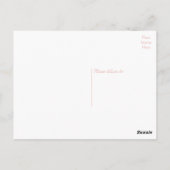 Floral Vielen Dank Pink Cherry Blossom Blume Party Postkarte (Rückseite)