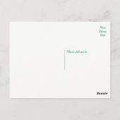 Floral Vielen Dank Pink Gerbera Daisy Blume Postkarte (Rückseite)