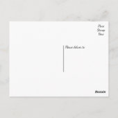 Floral Vielen Dank Pink Peony Blume Postkarte (Rückseite)