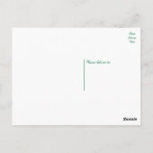 Floral Vielen Dank Watercolor Lila Blume Postkarte (Rückseite)