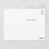 Floral Vielen Dank Yellow Daffodil Blume Postkarte (Rückseite)