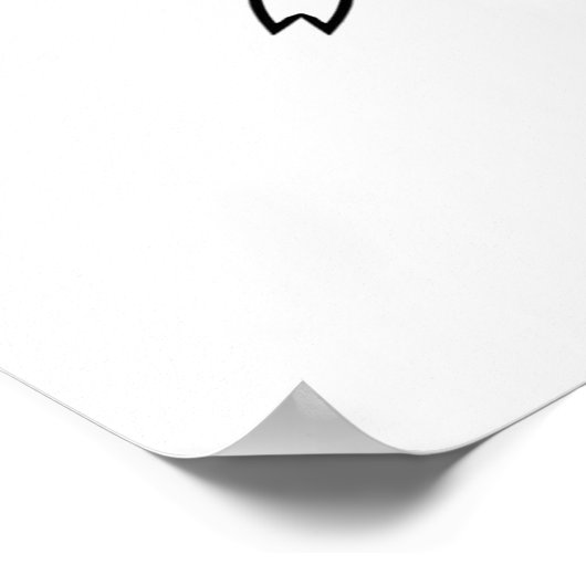 Floral Vine Mandala with Daisy Ring Pattern Art Poster (Ecke)