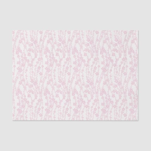 Floral Vines (Ivory - Pink) Seidenpapier (Vorderseite)