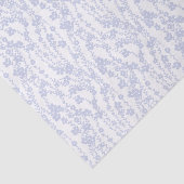 Floral Vines (White - Periwinkle) Seidenpapier (Ausschnitt)