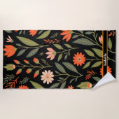 Floral Vintag Beautiful Trendy Collection Strandtuch (Vorderseite)