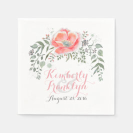 Floral Vintag Boho Wedding Serviette