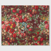 FLORAL VINTAG CHINTZ WRAPPPAPIER GESCHENKPAPIER (Flach)