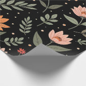 Floral Vintag Schöne moderne Sammlung Geschenkpapier (Ecke)