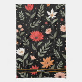 Floral Vintag Schöne moderne Sammlung Geschirrtuch (Vertikal)