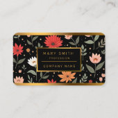Floral Vintag Schöne moderne Sammlung Visitenkarte (Vorderseite)