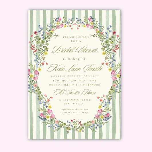 Floral Vintage Bridal Shower Invitation: Editable  Einladung