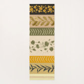 Floral Vintage Stripes Yogamatte (Rückseite)