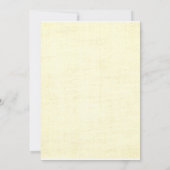 Floral Vintage Wedding Einladung (Rückseite)