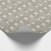 Floral Vintage Weihnachtsverpackung Geschenkpapier (Ecke)