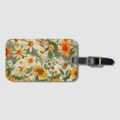 Floral Vintager Gepäckträger Gepäckanhänger (Vorderseite (Horizontal))