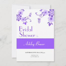 Floral Violet Einladung