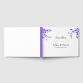 Floral Violet Gästebuch (Voll)