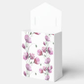 Floral violett Aquarell Hochzeit elegante Gefällig Geschenkschachtel (Geöffnet)