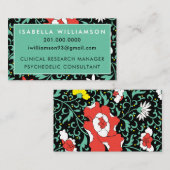 floral visitenkarte (Vorne/Hinten)