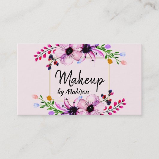 floral visitenkarte (Vorderseite)