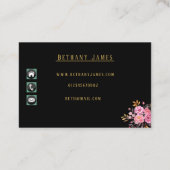 Floral - Visitenkarte (Rückseite)