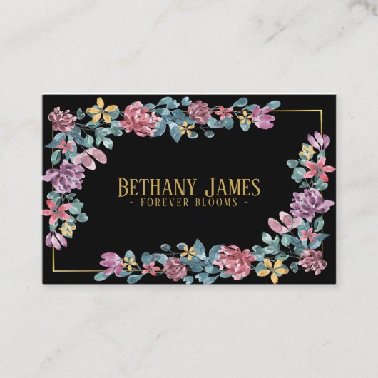 Floral - Visitenkarte (Vorderseite)