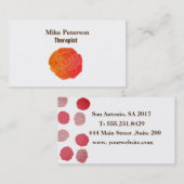 floral visitenkarte (Vorne/Hinten)