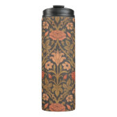Floral W. Morris Muster Thermal Tumbler Thermosbecher (Vorderseite)