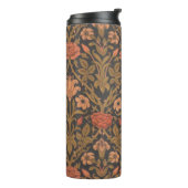 Floral W. Morris Muster Thermal Tumbler Thermosbecher (Nach links gedreht)