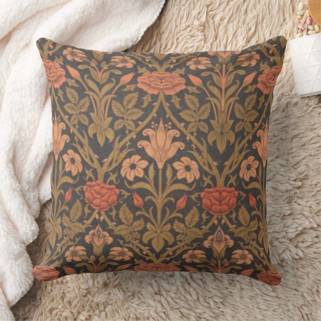 Floral W. Morris Pattern Pillow Kissen (Decke)