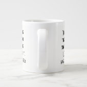 Floral w/Scripting Verse, Aquarellfarbe Jumbo-Tasse (Rückseite)