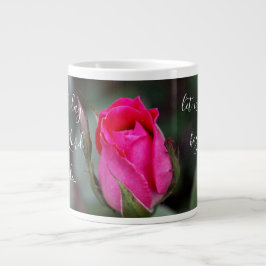 Floral w/Verse; Blüte der rote Rose, Psalm 118:24 Jumbo-Tasse