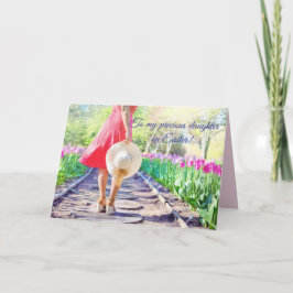 FLORAL WALKWAY - OSTERKARTE FÜR DAUGHTER DANKESKARTE