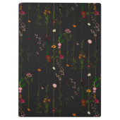 Floral Wallroll - Dunkel Klemmbrett (Rückseite)
