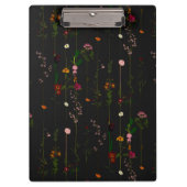 Floral Wallroll - Dunkel Klemmbrett (Vorderseite)